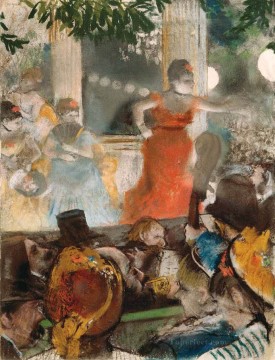 Aux Ambassadeus 1877 Impressionism ballet dancer Edgar Degas Oil Paintings